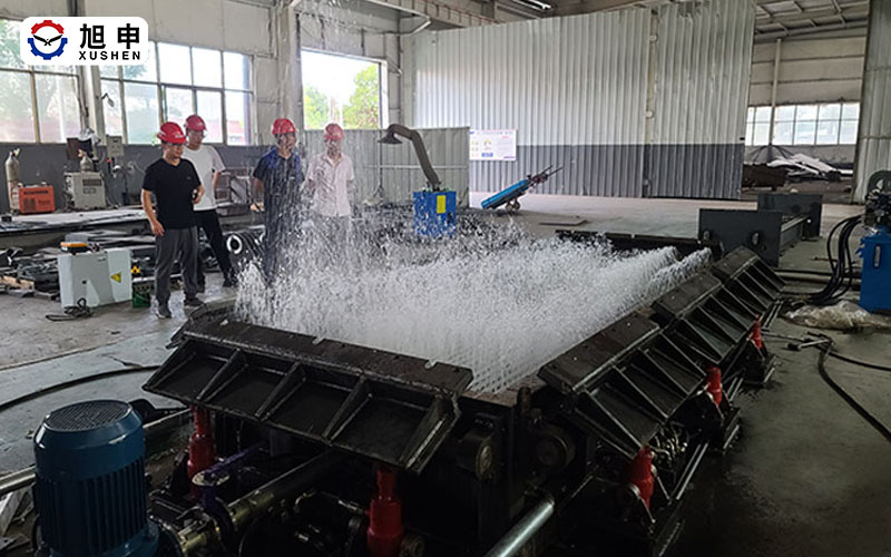 自循環式水冷焊接平臺試機調試成功，驗收合格